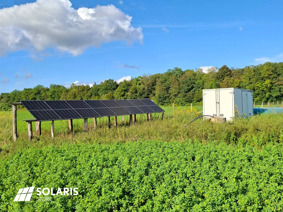 Des pompes solaires pour le maraîchage au sein d'une ferme engagée en polyculture bio : Luthopie