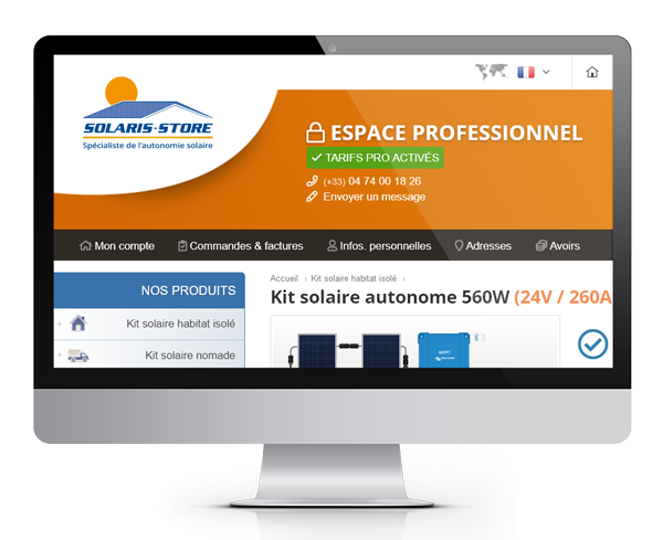 Ouvrir un compte PRO sur Solaris Store