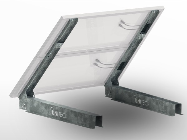 Support 1/2 panneaux solaires Galva SOL-MUR UNIFIX300B | largeur totale max 1100mm