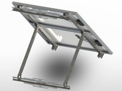 Support 1 à 2 panneaux solaires Mur/Sol/Mât UNIFIX200 | 1070 x 1100mm