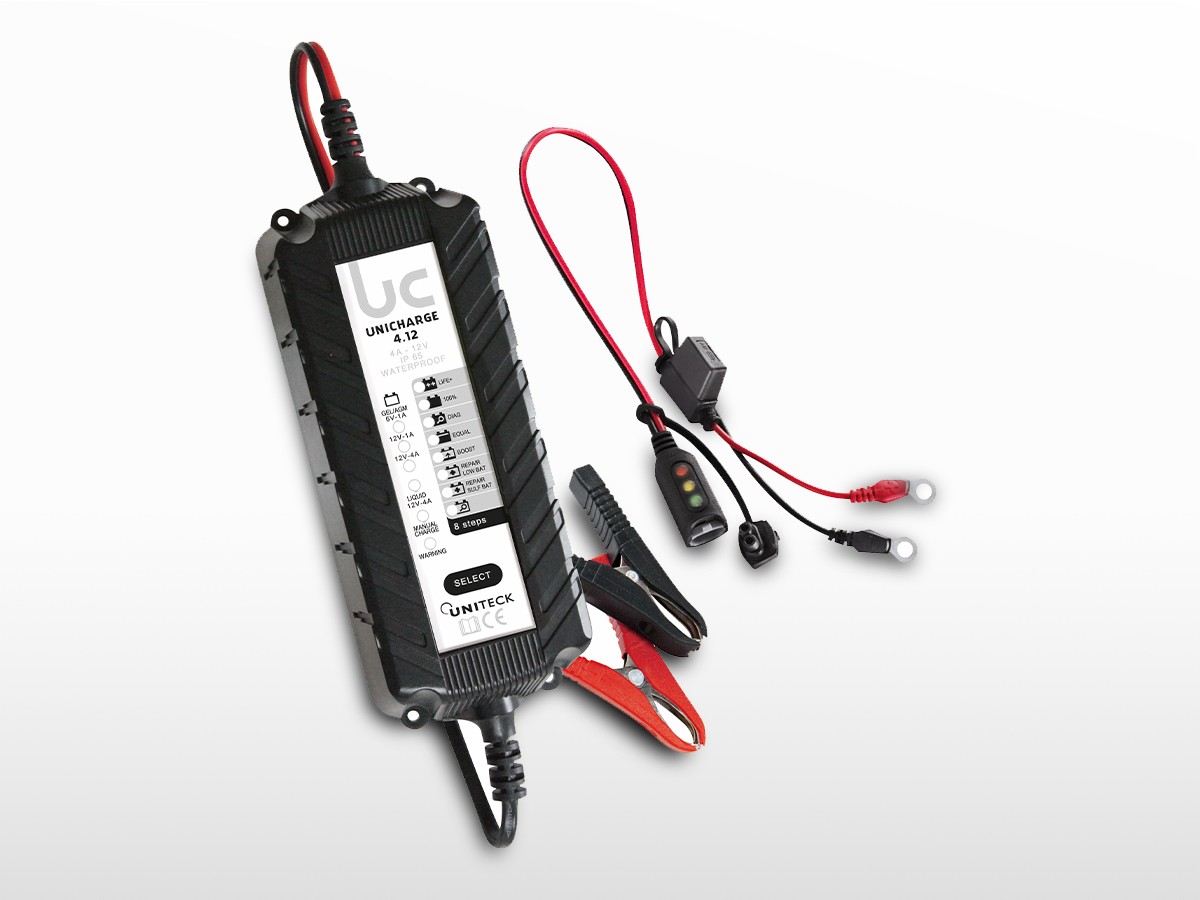 Chargeur de batterie intelligent 12V 6V 4~120Ah + chargement 0.55A/1A  BC-ELEC.com