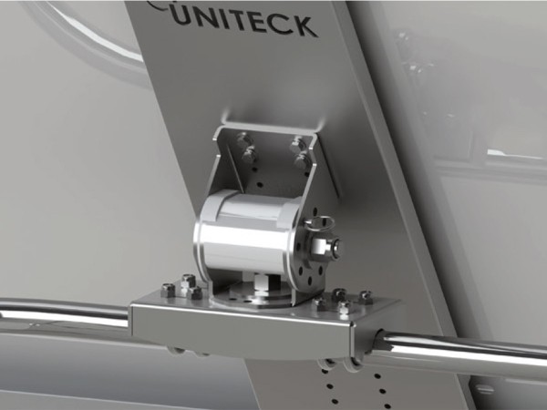 Support nautisme inox balcon UNIFIX100.1WB | largeur panneau max 540mm inclinaison réglable