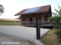 Kit panneau solaire Easysol sur chalet bois
