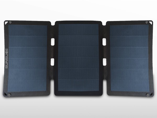 Panneau solaire flexible portable SUNSLICE 18W + chargeur USB | 2 x 3.6A