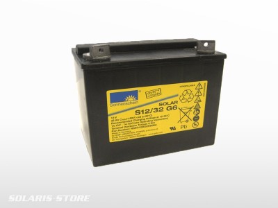 Batterie solaire gel SONNENSCHEIN S12/ 6.6A | 12V - 6,6Ah