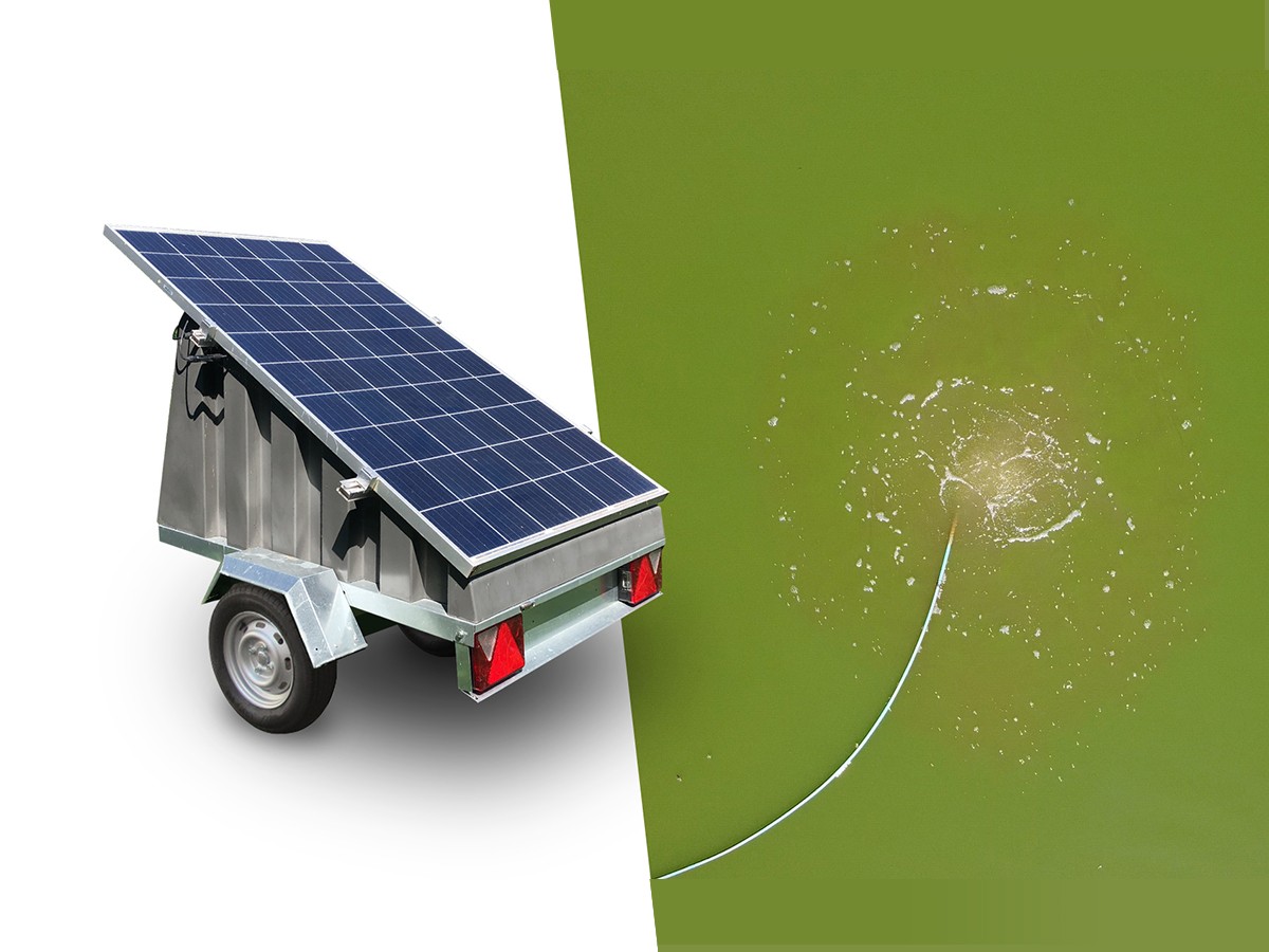 Aérateur solaire autonome pour l'oxygénation des étangs
