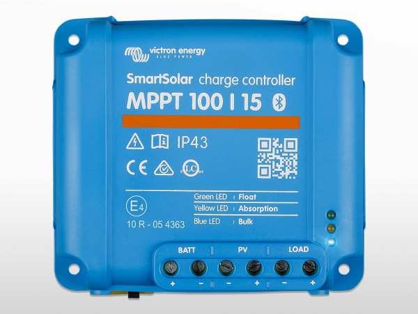 Régulateur MPPT SmartSolar VICTRON 100/15 (100V / 15A) Bluetooth intégré