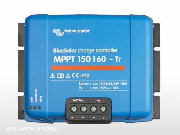 Régulateur VICTRON BlueSolar MPPT 150/60 Tr ( 150V / 60A )