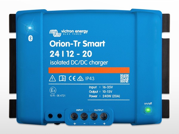 Chargeur DC VICTRON Orion-Tr Smart isolé 24/12 - 30A | 24 / 12V - 360W