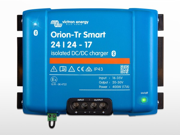 Chargeur DC VICTRON Orion-Tr Smart isolé 24/24 - 17A | 24 / 24V - 400W