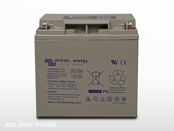 Batterie VICTRON étanche AGM 12V 22Ah