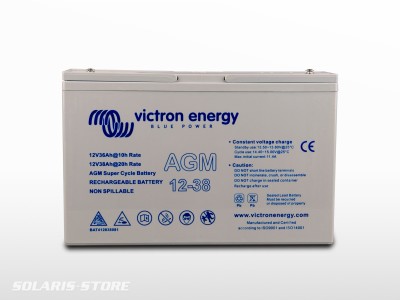 12V/38Ah AGM Super Cycle Batt. (M5) Victron | BAT412038081