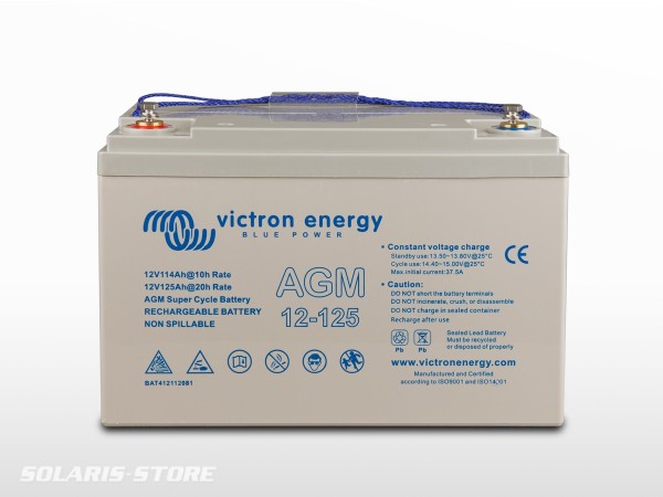 Batterie VICTRON étanche AGM Super Cycle 12V 125Ah