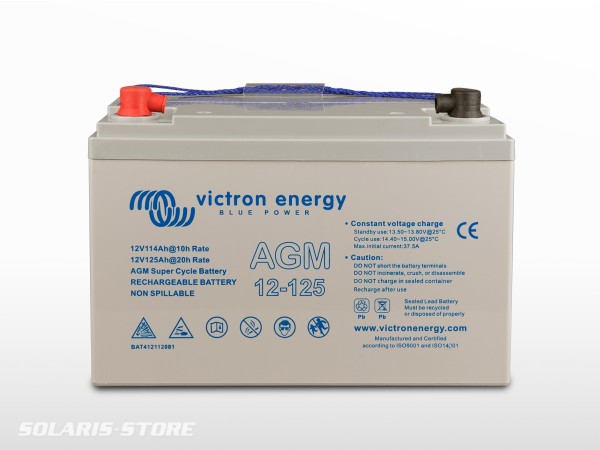 Batterie VICTRON étanche AGM Super Cycle 12V 125Ah