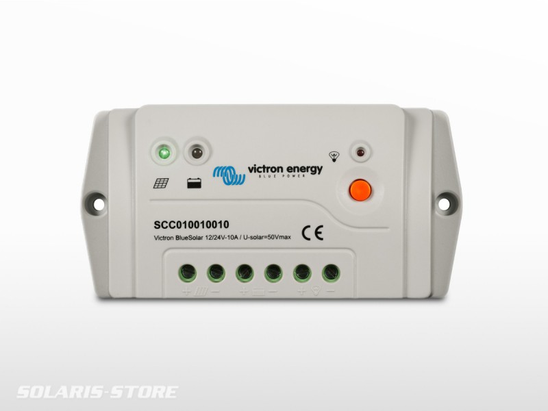 REGULATEUR DE CHARGE SOLAIRE PWM 10A LCD&USB - 12/24V VICTRON ENERGY