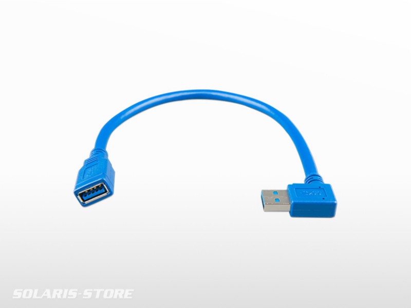 USB extension cable 0,3m one side right angle Victron