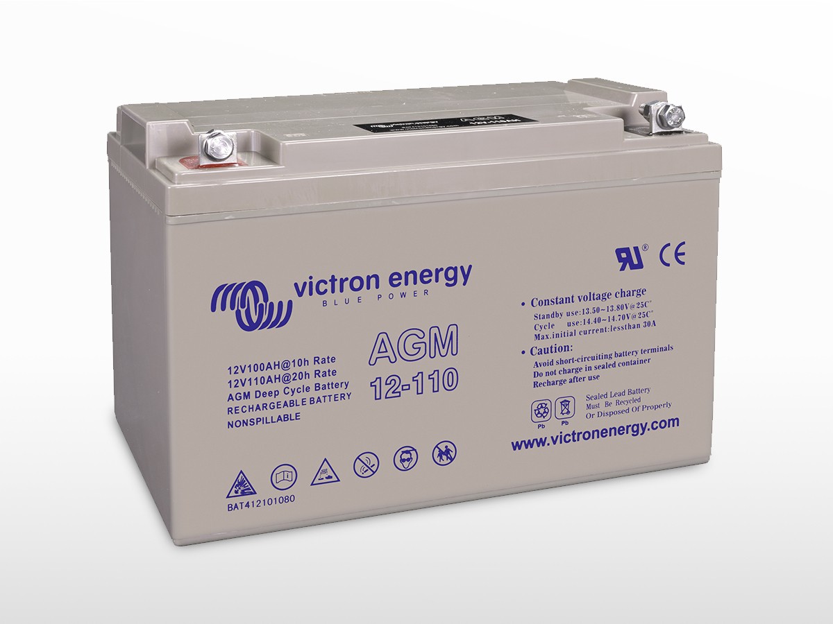 12V/110Ah Batterie AGM à décharge lente Victron