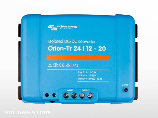 Convertisseur DC VICTRON Orion-Tr isolé 24/12 20A