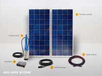 Kit pompe solaire immergée LORENTZ 230W jusqu'à 5m3 par jour pour pompage autonome au fil du soleil à 40 mètres max.
