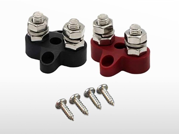 Dual Terminal Stud M8-linked set (1 red/1 black) Victron | VBB413020010