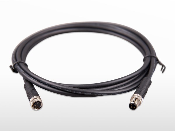 M8 circular connector Male/Female 3 pole cable 2m (bag of 2) Victron | ASS030560200