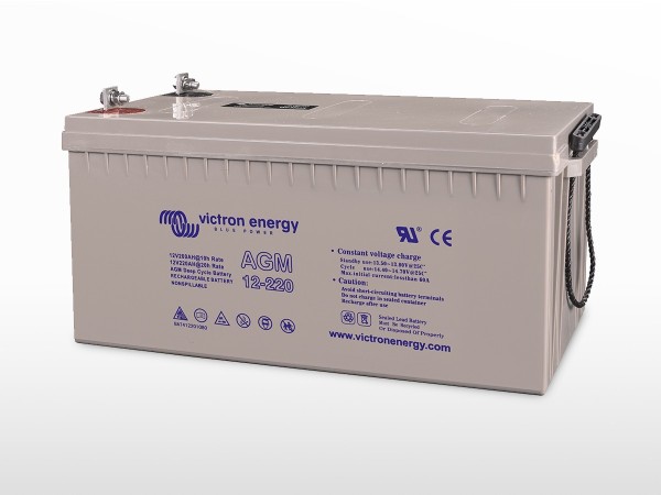 BATTERIE POUR PANNEAUX SOLAIRES SERVITUDES VICTRON 220Ah AGM OU VARTA A  DÉCHARGE LENTE NEUVES - Équipement caravaning