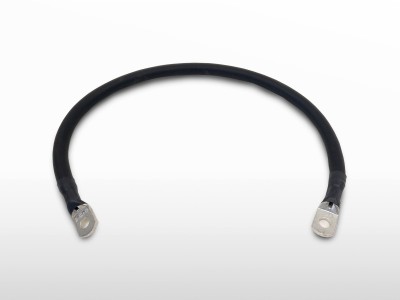 Câble batterie 35mm² NOIR avec cosse M8 / M8 | 0,7m