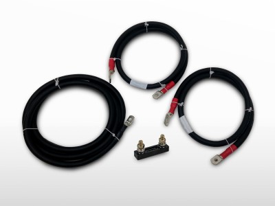Kit connexion batterie 100mm² / M8-M8 + Porte ANL-fusible | 2m