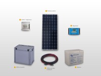 Kit solaire autonome 90W | 12V / 1,08kWh