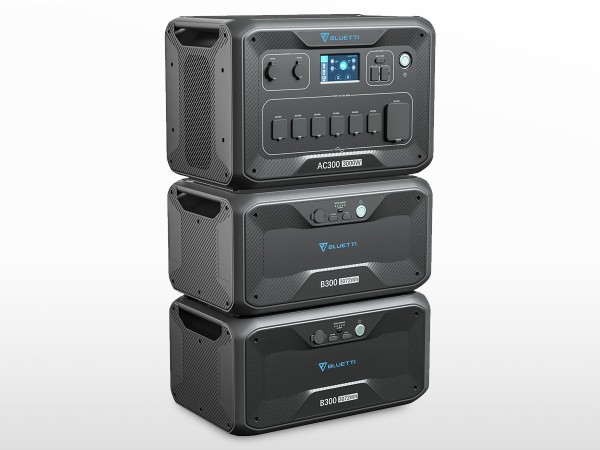 Batterie de secours extensible BLUETTI (AC300 + 2xB300) 3000W 