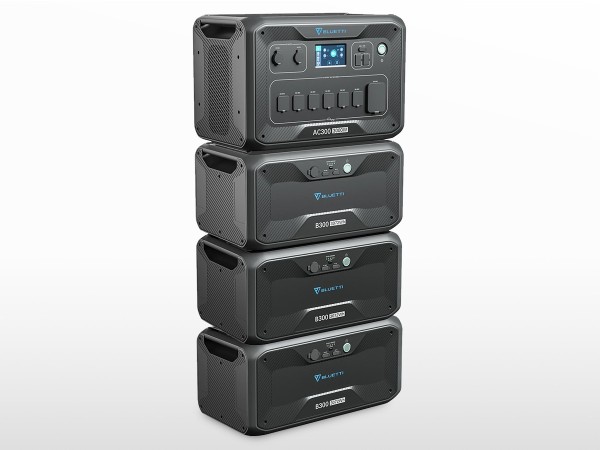 Batterie de secours extensible BLUETTI (AC300 + 3xB300) 3000W 