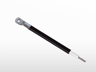 Fil VK 16mm² NOIR avec cosse M8 / NU | 2m