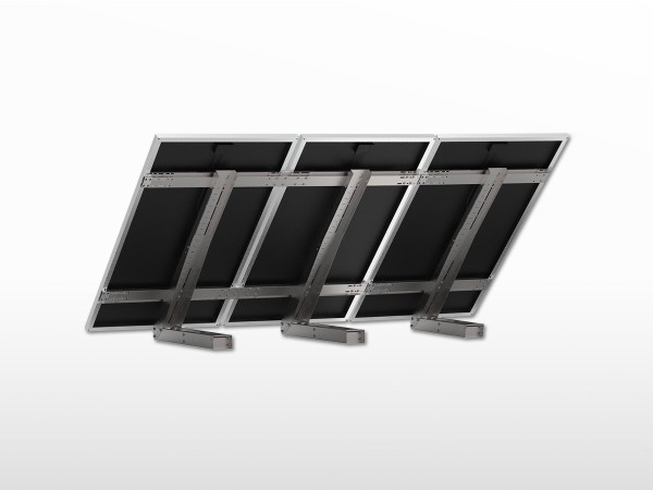Support 3 panneaux solaires extensible Sol-Mur UNIFIX800EGF | largeur panneau 808 à 1100mm
