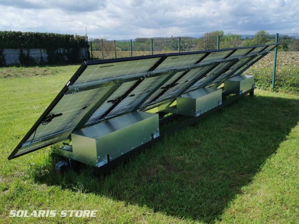Support panneaux solaire EGF800 avec caisse de lestage
