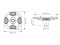 Dimensions lampadaire solaire autonome à éclairage direct