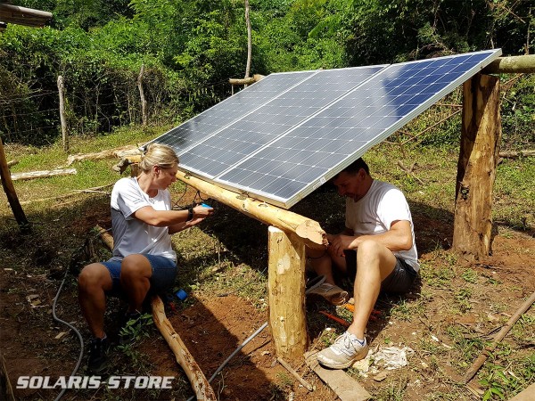 Fondation EDF installe 12 kits panneau solaire de 500W à Cuba