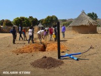 Station de pompage solaire pour l'eau potable dans village de Sitaoule au Mali
