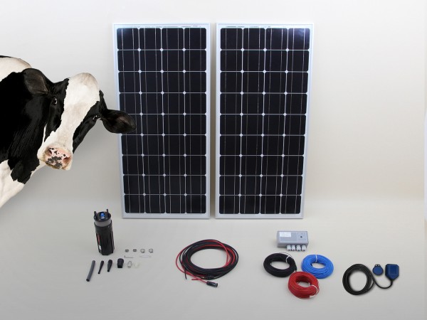 Kit pompe solaire immergée pour abreuvoir SHURFLO 230W | 70m - 0,4m³/h