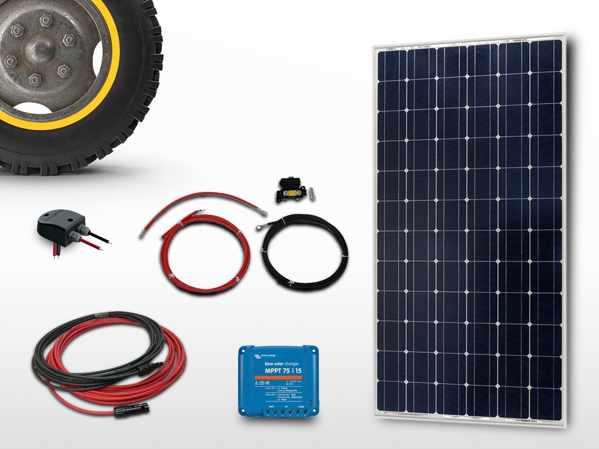 Panneau solaire souple 220W kit complet MPPT camping-car.