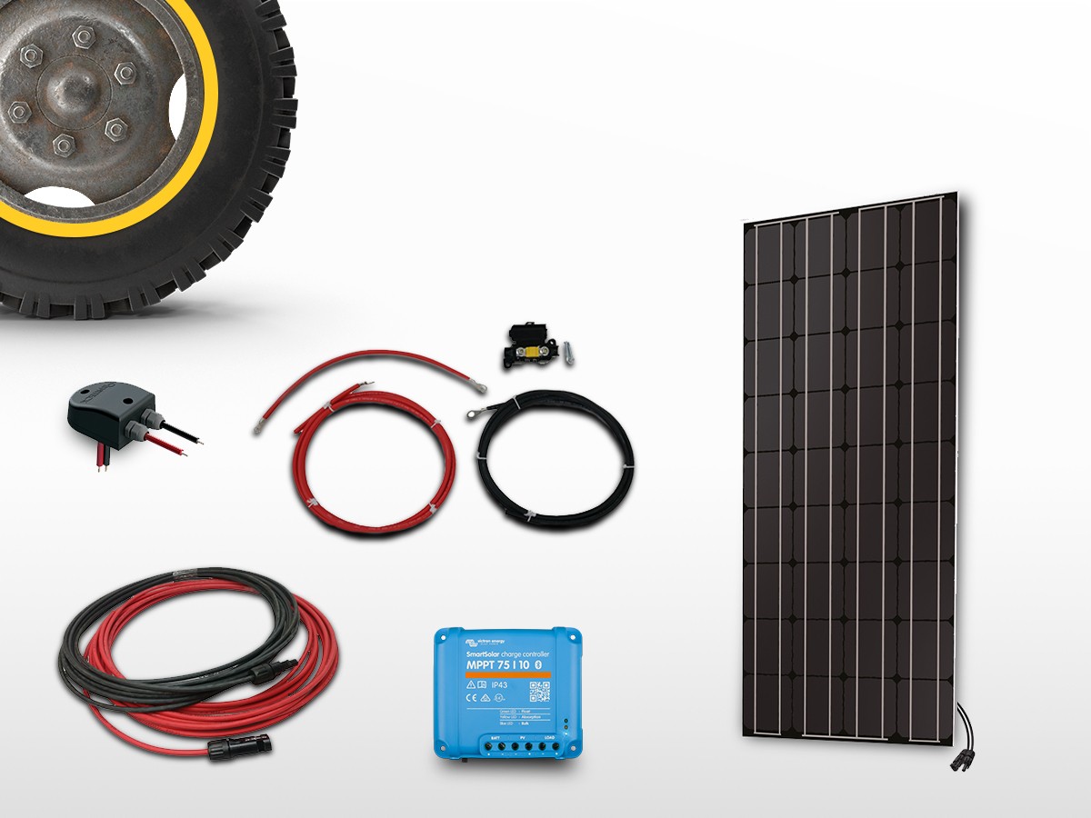 Kit Panneau Solaire Souple 100W pour Camping-car, Caravane, Bateau