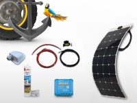 Kit panneau solaire souple MPPT mono 135W | 12V