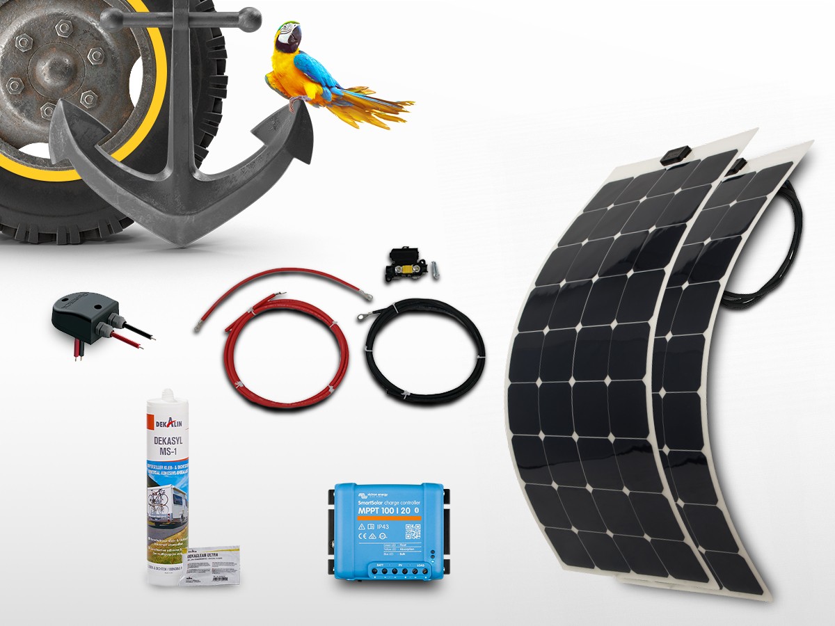 Kit panneau solaire souple MPPT mono 270W