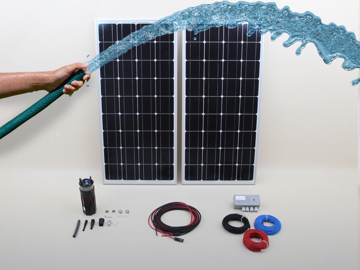 Kit solaire de pompage immergé SHURFLO | 70m - 0,4m³/h