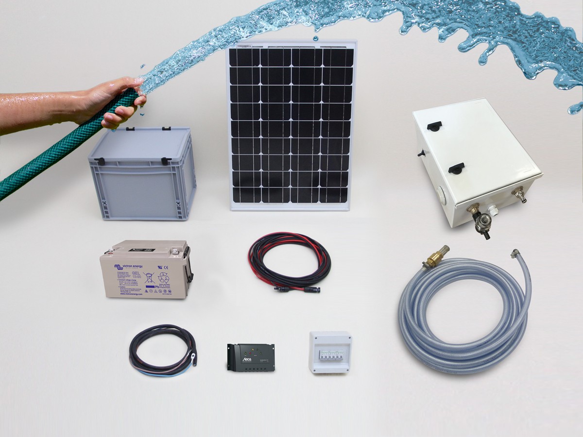 Kit d'arrosage solaire 90W avec coffret SOLARIS-PUMP