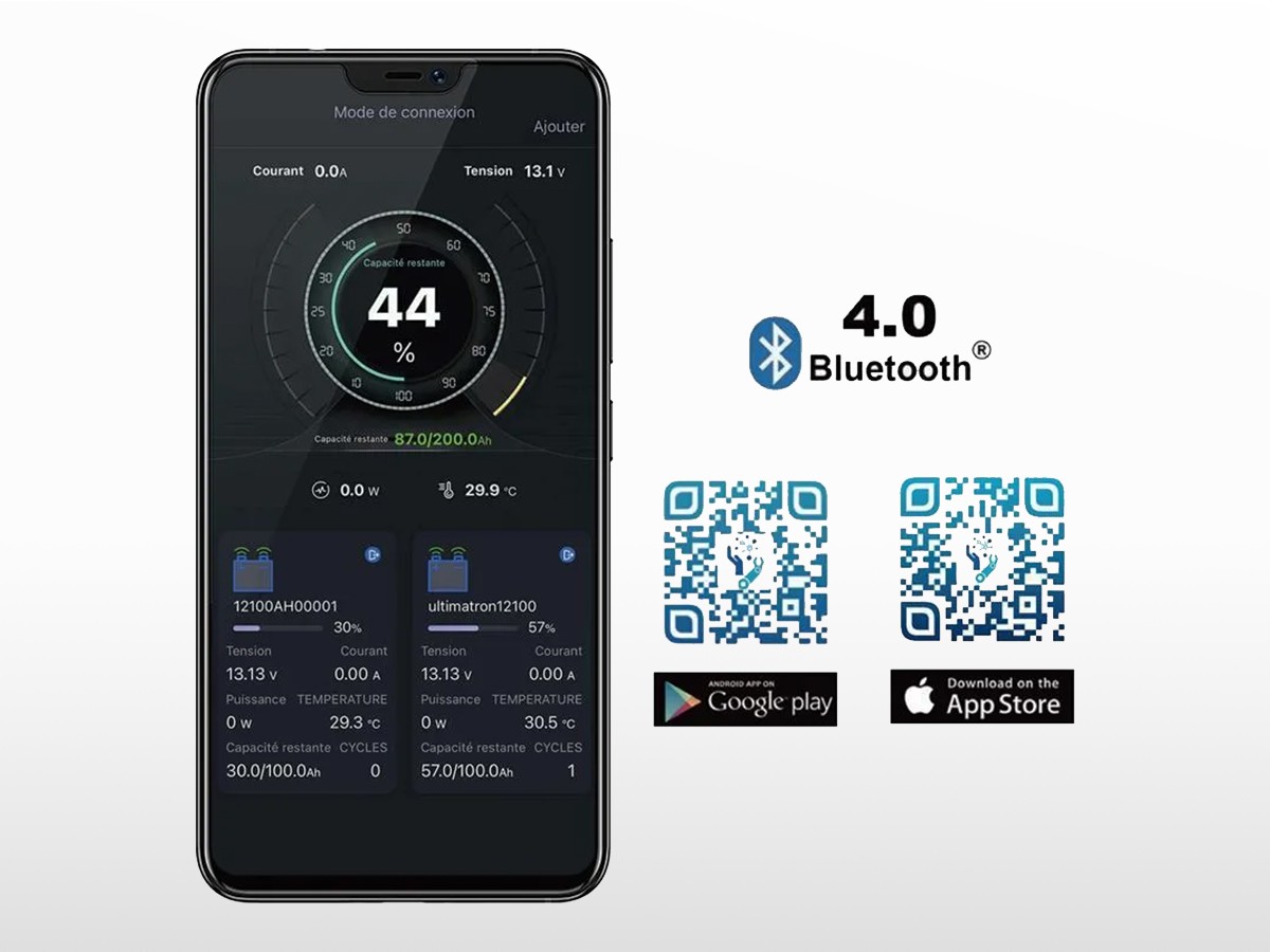 Victron Energy - Batterie Lithium 12V/200Ah - Smart (BMS à ajouter)