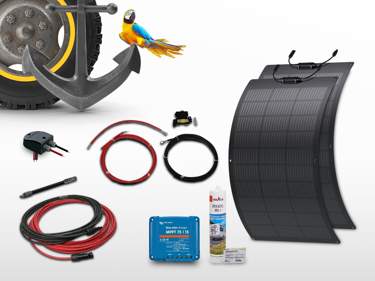 Kit solaire 200W pour camping car - Solu'Sun