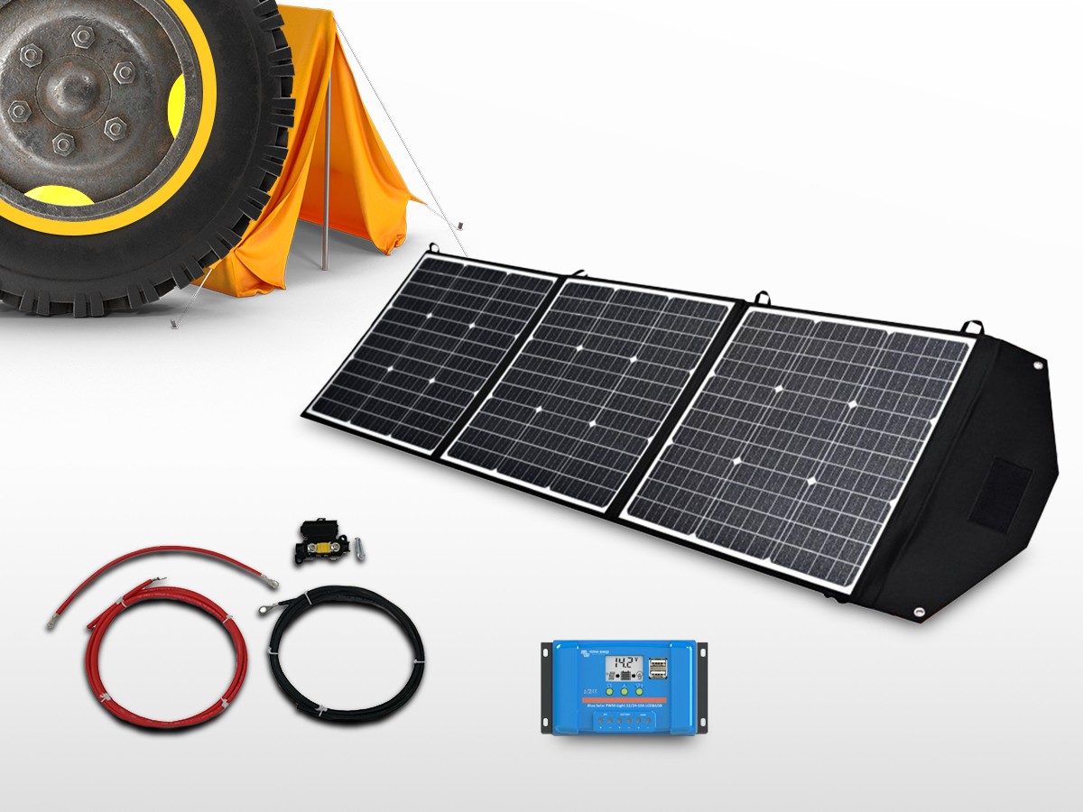 Kit panneau solaire portable souple 165W