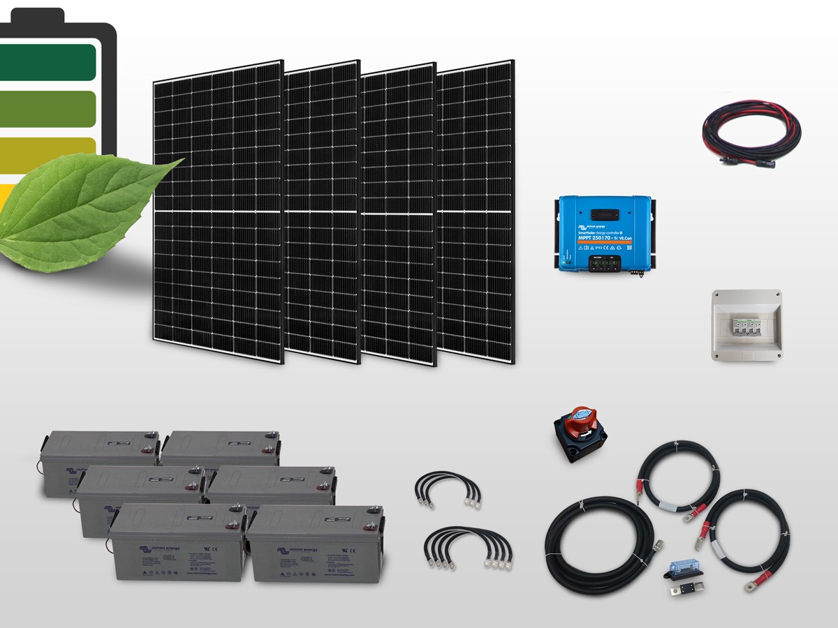 Kit panneau solaire 10W 12V avec régulateur de charge et batterie