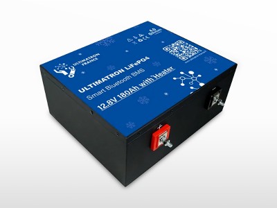 Batterie lithium ULTIMATRON LiFePO4 Smart BMS 12V / 200Ah - chauffage | 2.56kWh