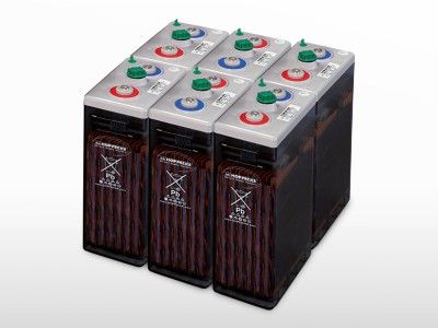Parc de 6 batteries HOPPECKE OPzS Sun Power V L 2-730 | 12V / 730Ah (8,7kWh)